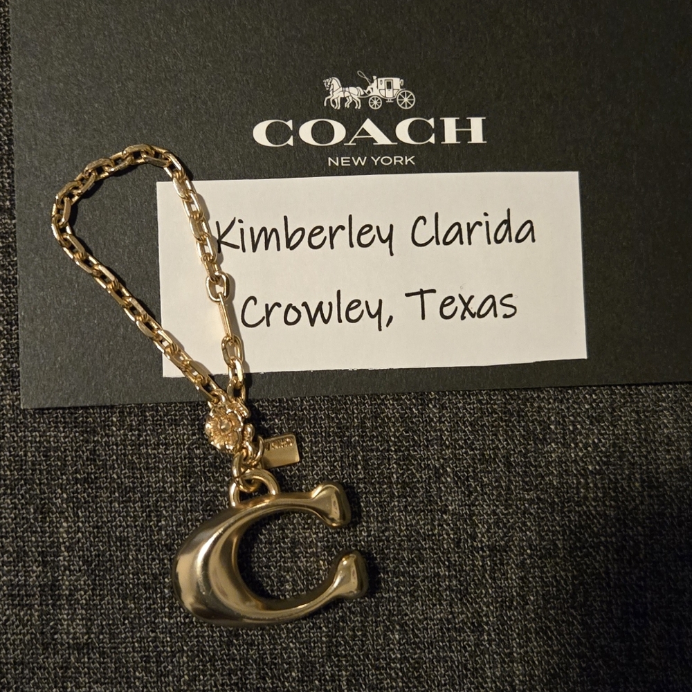 Coach C Puzzle Bag Charm - Picture 2 of 5